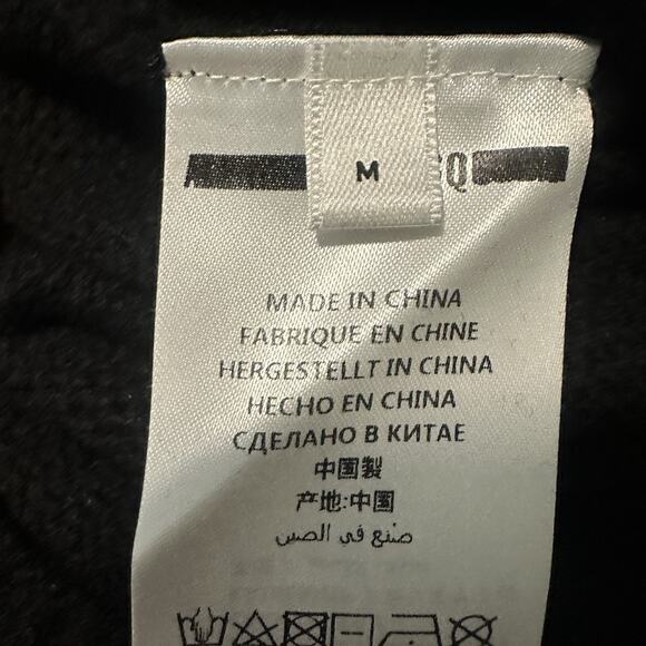 Alexander McQueen MCQ Men M Sweater Wool Cashmere Knit Pink Swallow Black NWT - Picture 7 of 11